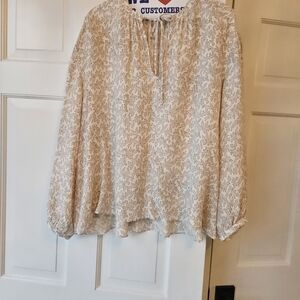 Nordstrom Signature Elegant Cream Blouse